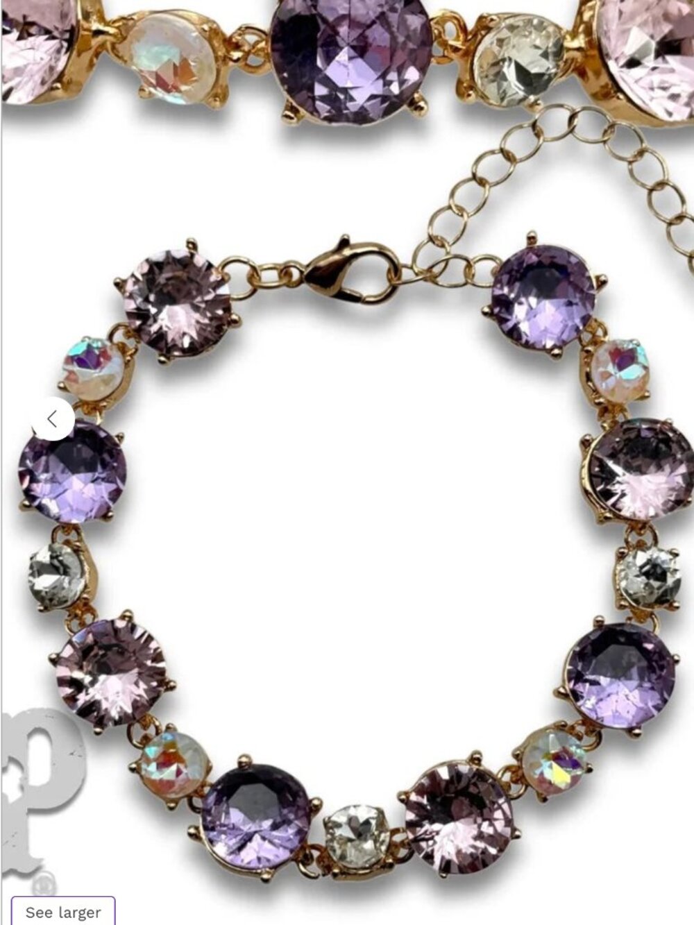 Multi Rhinestone Bracelet - Picture 3 of 3